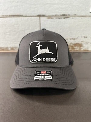 JOHN DEERE SnapBack Malla Richardson 112FP Gorra Carbón y Negro Foto 1 de 3
