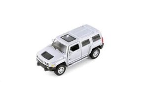HUMMER H3, SILVER - SHOWCASTS 67401D - 1/43 SCALE DIECAST MODEL TOY CAR - Picture 1 of 5