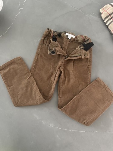 Burberry pantaloni in velluto a coste per ragazzo ottime condizioni taglia 5y