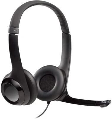 Logitech H390 Wired Headset - Noise Cancelling Microphone USB with controls (U) - Image 1 of 4