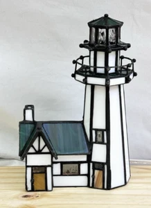 Lámpara de casa con luz de vitral estilo Tiffany de 7 1/2" de alto - Imagen 1 de 12
