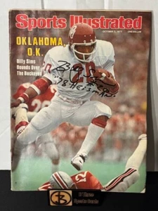Billy Sims Autogramm Oklahoma Sooners 3. Oktober 1977 Sports Illustrated A0395 - Bild 1 von 3