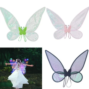 LED Fairy Wings Butterfly Sequin Wings Glowing Elf Costume Accessory for Kids - Picture 1 of 24