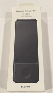 Samsung Wireless Charger Trio EP-P6300 (Schwarz) 3-in-1 Wireless Charging (VERSIEGELT) - Bild 1 von 6