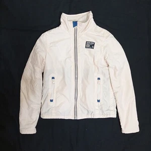 Superdry Windcheater Winter Jacket Womens Size Medium White - Picture 1 of 10