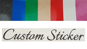 GLITTER SPARKLE Custom Text Font Wording Personalised Sticker Decal fonts 31-40 - Picture 1 of 16