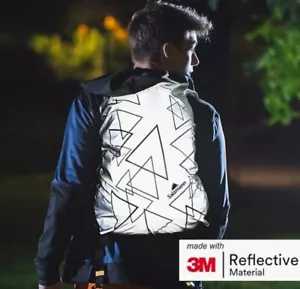 Salzmann 3M Reflective Backpack Cover - Made with 3M Scotchlite -XL 50L Capacity - Picture 1 of 3