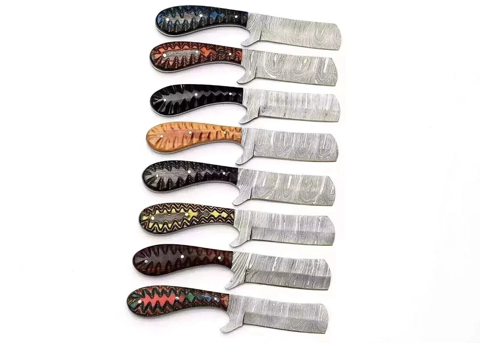 ЛОТ ИЗ 20 6 ДЮЙМОВ РУЧНОЙ РАБОТЫ ИЗ ДАМАССКОЙ СТАЛИ БЫЧИЙ РЕЗАК НОЖ СКИННЕР С НОЖНАМИ (HK) - Изображение 1 из 1