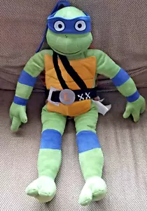 Teenage Mutant Ninja Turtles Mutant Mayhem Leonardo Plush NWOT 25" - Picture 1 of 5