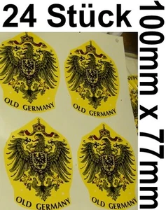 24x LÁMINA DE TRANSFERENCIA DE PORCELANA CERÁMICA IMPERIO ALEMÁN ÁGUILA ANTIGUA ALEMANIA - Imagen 1 de 1