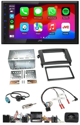 JVC Bluetooth USB Lenkrad 2DIN DAB Autoradio für Mercedes A- B-Klasse W169 T245 - Bild 1 von 4