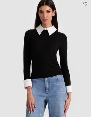 ALICE + OLIVIA PORLA COLLARED SWEATER  SIZE XS NWT - Image 1 of 4