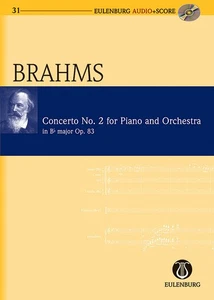 Study Score Brahms Piano Concerto No 2 in B-flat Major Op 83 Sheet Music Book CD - Picture 1 of 1