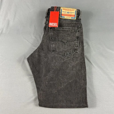 Diesel Jeans 1995 D Sark Slim Straight 33 x 32 Black Cotton NWT MSRP $225 - Image 1 of 4