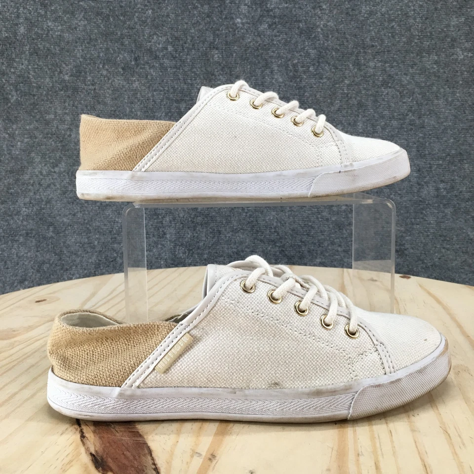 Tommy Hilfiger Zapatos Mujer 6 M Abatibles 4 Informales Tenis Blanco Con Cordones Parte Superior Baja Foto 1 de 4