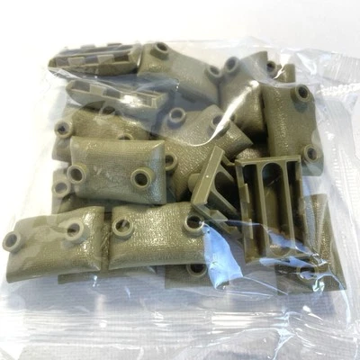 20 Piezas, Figuras de Soldado Segunda Guerra Mundial Bolsas de Arena, Bloques de Construcción Verde Ejército Juguetes Hágalo Usted Mismo Foto 1 de 4