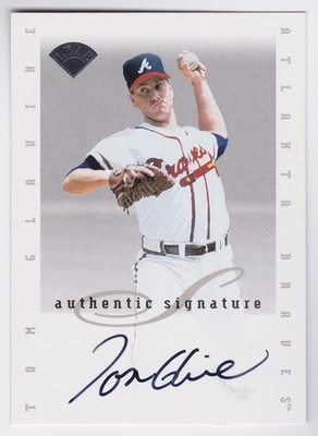 1996 Leaf 签名系列 Tom Glavine 扩展系列亲笔签名 /1250 勇士 — 第 1/2 张图片