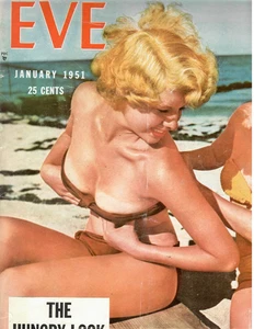 EVE Men's Magazine Jan. 1951 Cheesecake, Human Interest, More - Imagen 1 de 7