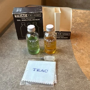 Kit olio vintage TEAC TZ-252 registratore nastro olio e lucidatrice ago e panno Giappone! - Foto 1 di 9