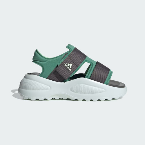 Sandali Adidas Mehana bambino taglia 6 verde grigio comodi regolabili slide ID7911