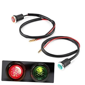 12V Energiespar Kontrollleuchte, Motorrad rot grün Kontrollleuchte - Bild 1 von 8