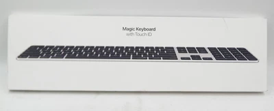 BLACK - Apple Magic Keyboard w/ Touch ID & Numeric Keypad MXK83LL/A A3119 USB-C. - Image 1 of 4
