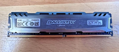 Micron Ballistix 16GB (1x16GB) DDR4-3200 DRAM Desktop Memory BLS16G4D240FSB - Image 1 of 2