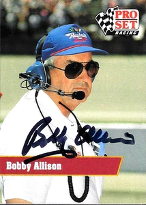 BOBBY ALLISON - AUTOGRAFIADO - 1991 PRO SET - TARJETA #38 [M-20] - Imagen 1 de 1