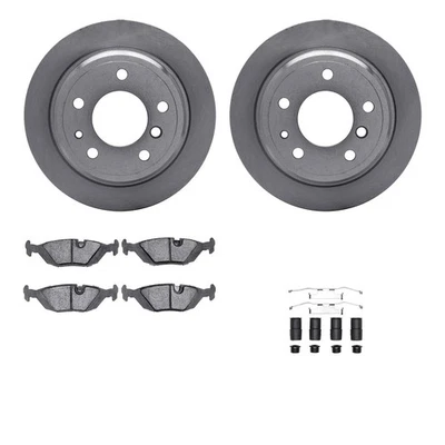 For BMW 735i 1985-1986 R1 Concepts eLINE Series Rear Brake Kit w Ceramic Pads - Image 1 of 4