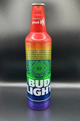 Пустой бутон света гордость алюминиевая бутылка - LGBTQ гей гордость радуга - Изображение 1 из 4