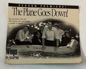 1992 NBC TV-Werbung ~ WINGS the plane goes down - Bild 1 von 1