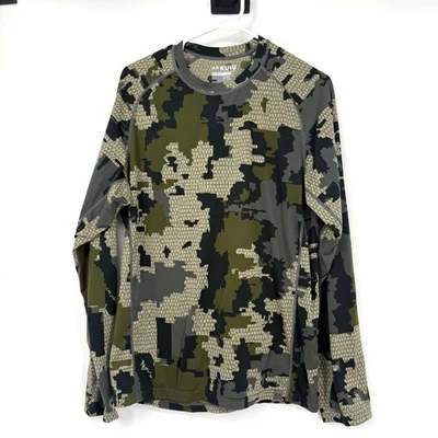 Kuiu Hunting Lightweight Long Sleeve Shirt Camo Base Layer Peloton 118 Size L - Image 1 of 4