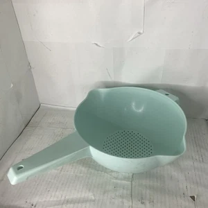 Vintage Tupperware #1523 2 Qt. Sieb Aqua Blau 2 Ausgießer USA 8x 4" - Bild 1 von 6