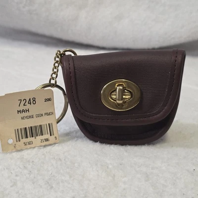Estuche para llaves Coach vintage - caoba nuevo con etiquetas Foto 1 de 4