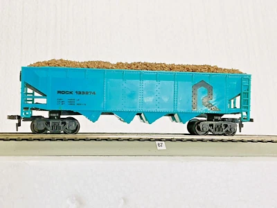 Bachmann The Rock 4 Compartment Open Hopper, HO Scale #133274, with Custom Load - Image 1 of 4