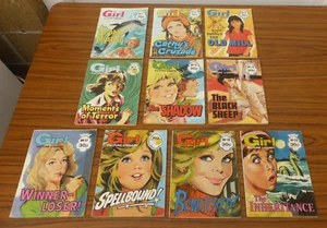10 x GIRL Picture Library Comic Bundle Magazines 1980s No. 4-6 11 12 14 17-20 - Picture 1 of 12