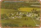 Metal Sign - New York Postcard - Air View Of Sunny Hill Farm, Greenville, N. Y.