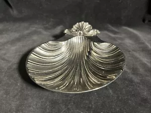 Silverplate Shell Soap Dish Reproduction of Design Sheffield England 1700-1800 - Picture 1 of 7