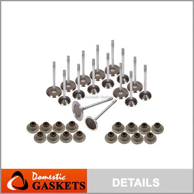 Válvulas de escape de admisión con sellos para Dodge Ram Durango Dakota Chrysler Jeep 4,7 L Foto 1 de 4