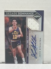2011-12 Panini Limited Decade Dominance John Stockton #13 auto/10 HOF Utah Jazz