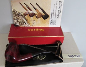 Stunning Barling Pipe 903 The Very Finest Red Garnet TVF -New Old Stock Unsmoked - Picture 1 of 23