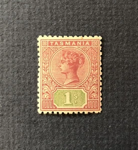 Tasmania 1905 Queen Victoria Stamp Sc#110 MH 1Shilling - Picture 1 of 2