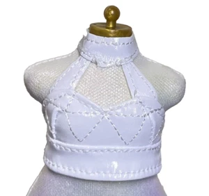 Rainbow High Vision Tessa Park Royal Three Doll Outfit White Leather Halter Top - Picture 1 of 3