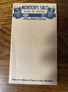 Vintage Morton Salt Scratch Pad - Picture 1 of 6