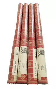 (4) SCHUMACHER Vintage Wallpaper Covering Double Rolls NEW 60.75 sq. ft #522102 - Picture 1 of 7