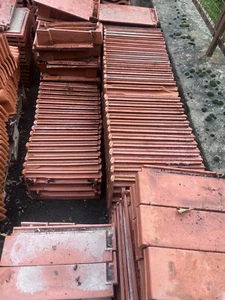 Dachziegel Dachpfanne Creaton Domino naturrot und Halbe je 1 Stk. - Bild 1 von 13