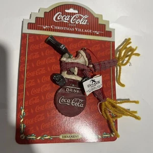 Christmas Coca Cola resin Santa Dimensional Ornament New Kurt Adler - Picture 1 of 5