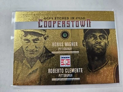 2015 Panini Cooperstown Béisbol Esmeralda #15 Roberto Clemente Honus Wagner #/5 Foto 1 de 3