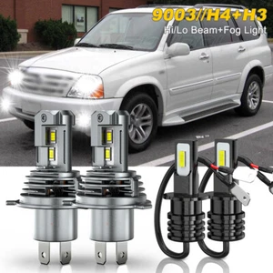 For Suzuki XL7 2002 2003 2004 2005 6000K LED Headlight Hi/Lo beam Fog Light Bulb - Foto 1 di 16