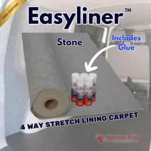 EASYLINER Professional van lining carpet in Stone EL7998 + Trimfix Deals - Picture 1 of 8